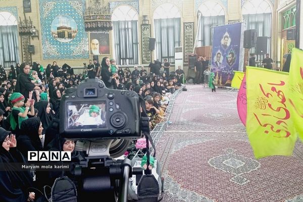 مراسم شیرخوارگان حسینی در مسجد محله قاضی دماوند