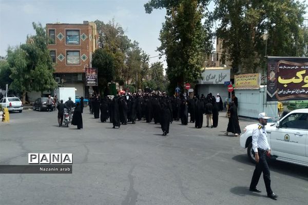 راهپیمایی مردم ورامین در اعتراض به هتک حرمت قرآن کریم