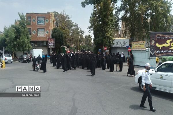 راهپیمایی مردم ورامین در اعتراض به هتک حرمت قرآن کریم