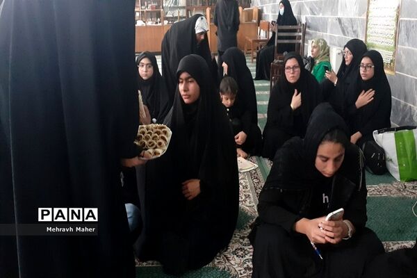 عزاداری دختران شهر قدسی در مدرسه محمد رسول‌ الله(ص)