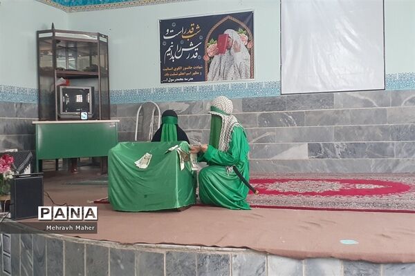 عزاداری دختران شهر قدسی در مدرسه محمد رسول‌ الله(ص)