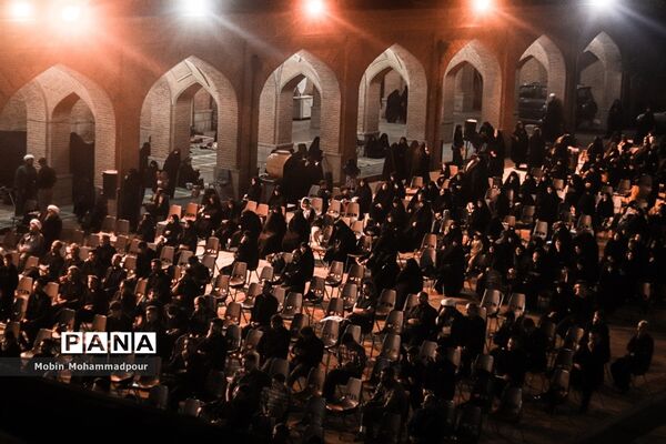 مراسم سوگواری اباعبدالله الحسین (ع) در مسجد کبود تبریز