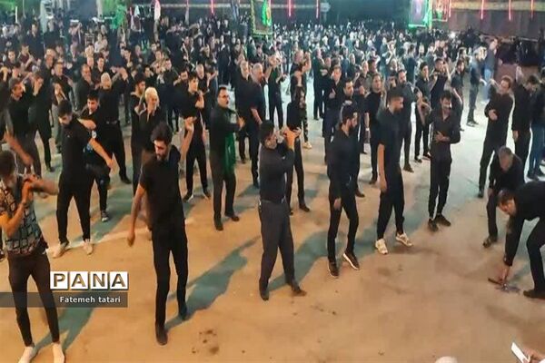 ‌اجتماع بزرگ هیات عزاداری شهر صفی‌آباد در شب هشتم محرم