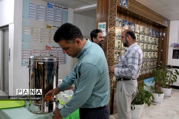عزاداری مدیران و کارکنان اداره کل آموزش و پرورش استان بوشهر