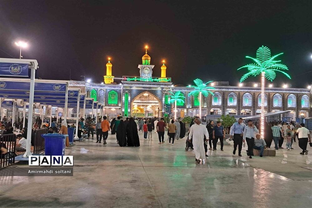 بزرگترین المان نوری بین‌الحرمین در تهران رونمایی شد