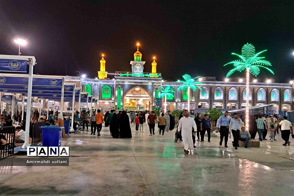 بزرگترین المان نوری بین‌الحرمین در تهران رونمایی شد