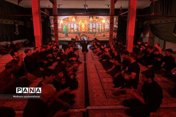 مراسم ششمین شب عزاداری سیدالشهدا(ع) در جعفرآباد قم