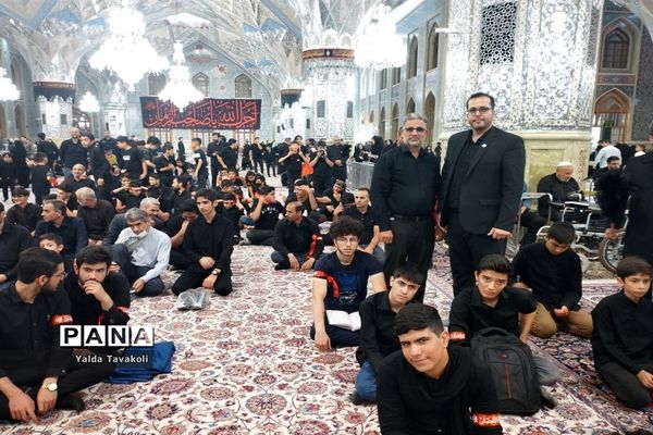 آیین سوگواره احلی من العسل در حرم مطهر رضوی