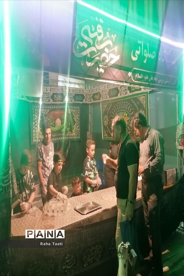 برپایی موکب حضرت رقیه (س) به دست نوجوانان عاشورایی