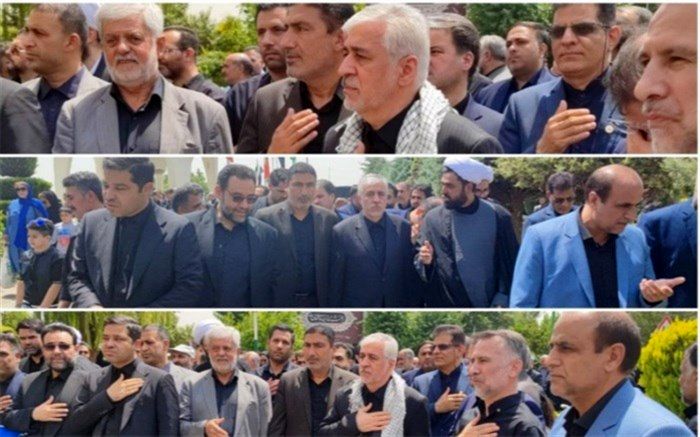 حضور سجادی در عزاداری جامعه ورزش یک‌روز پس از ماجرای استعفا‌