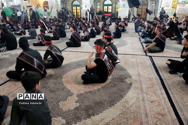 برگزاری مراسم عزاداری احلی من العسل همراه با امضای طومار اعتراضی به هتک حرمت‌ قرآن کریم