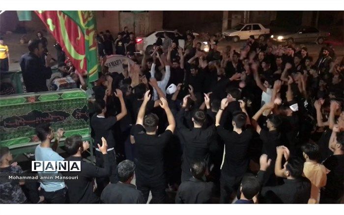 برپایی  مراسم عزاداری سرور و سالار شهیدان  در محله بساط بیگی بخش کوهنانی