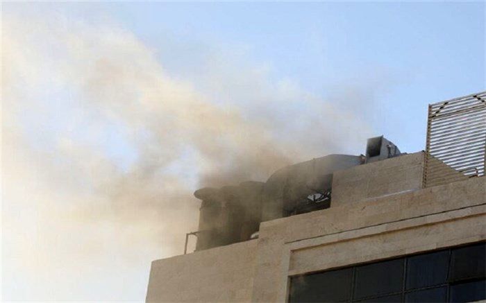 حریق یک هتل در خیابان شارستان مشهد