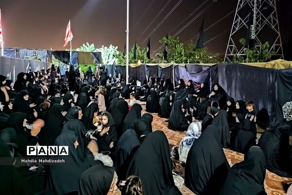 مراسم عزاداری شب هشتم محرم ۱۴۰۲ در جوار مزار شهدا