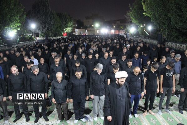 حضورمدیرکل آموزش و پرورش شهرستان‌های استان تهران درشب تاسوعای حسینی شهرستان اسلامشهر