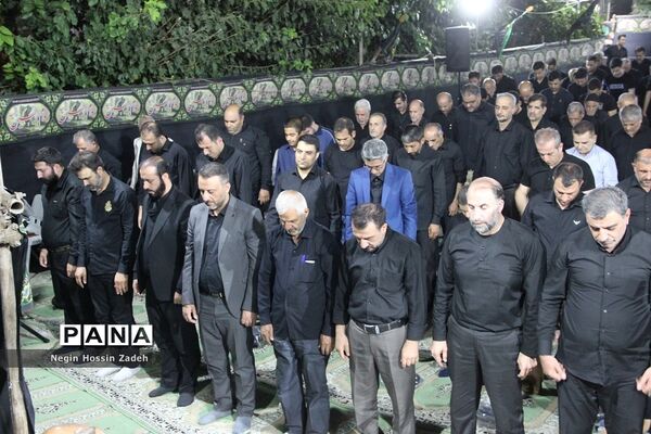 حضورمدیرکل آموزش و پرورش شهرستان‌های استان تهران درشب تاسوعای حسینی شهرستان اسلامشهر