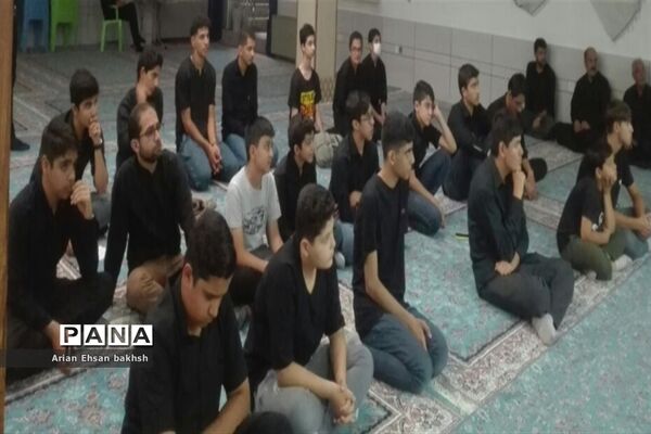 مراسم عزاداری هیات دانش‌آموزی انصار المهدی پسران کاشمر