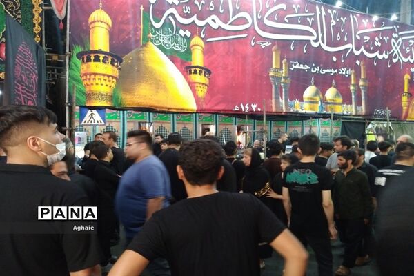 مراسم عزاداری شب تاسوعای حسینی در محله دولت آباد