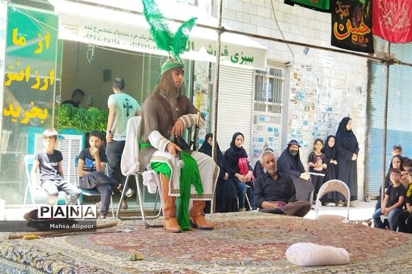 مراسم شبیه‌خوانی مصادف با تاسوعا در شهرستان قرچک