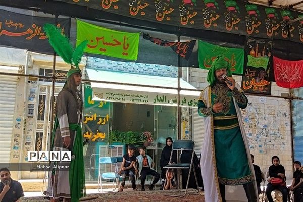 مراسم شبیه‌خوانی مصادف با تاسوعا در شهرستان قرچک