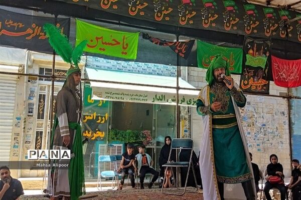 مراسم شبیه‌خوانی مصادف با تاسوعا در شهرستان قرچک