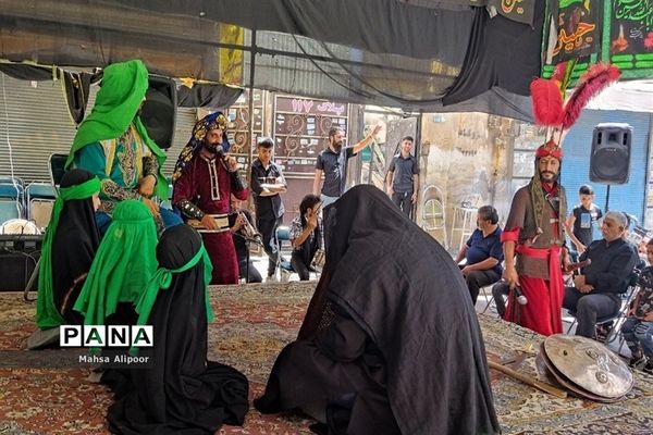 مراسم شبیه‌خوانی مصادف با تاسوعا در شهرستان قرچک