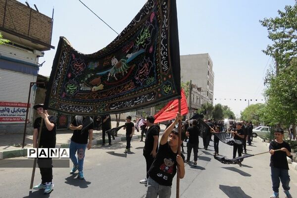 مراسم عزاداری تاسوعای حسینی با حضور جانشین سپاه شهرستان ری
