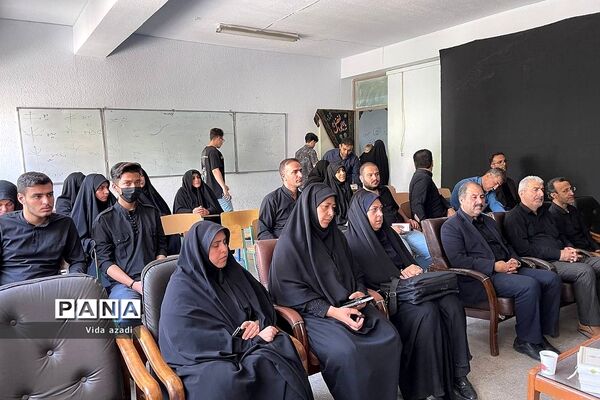 مراسم عزاداری محرم  در دبیرستان پسرانه سما رودهن