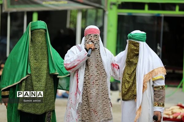 مراسم شبیه‌خوانی  روز تاسوعا در شهر رینه