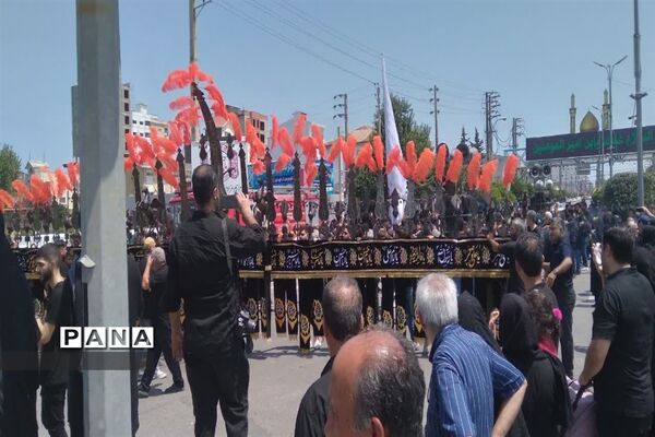 مراسم دسته‌روی و عزاداری تاسوعای حسینی در شهرستان محمودآباد‌