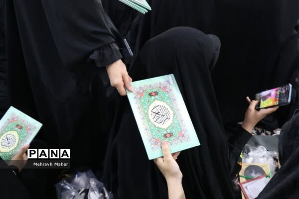 مراسم سوگواری ریحانه‌های حسینی در شهرستان قدس