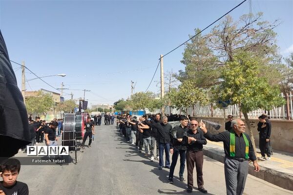 عزاداری تاسوعای حسینی در شهرستان بام و صفی‌آباد