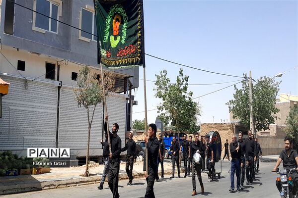 عزاداری تاسوعای حسینی در شهرستان بام و صفی‌آباد