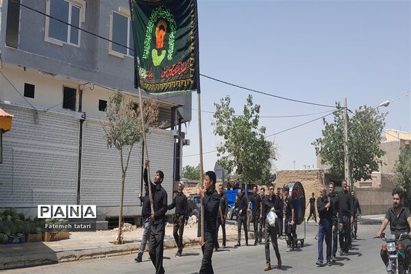 عزاداری تاسوعای حسینی در شهرستان بام و صفی‌آباد