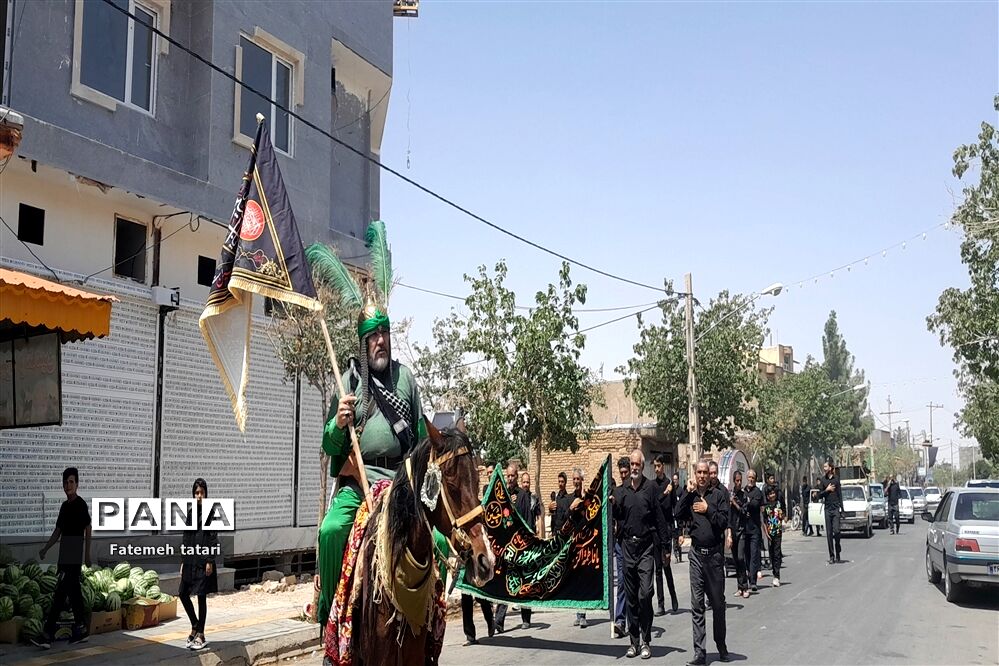 عزاداری تاسوعای حسینی در شهرستان بام و صفی‌آباد