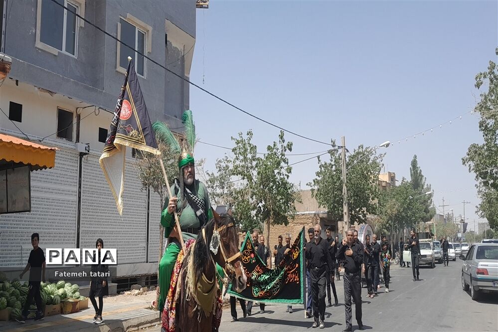 عزاداری تاسوعای حسینی در شهرستان بام و صفی‌آباد