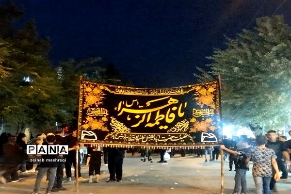 مراسم شب عاشورای حسینی در شهر آیینی ومذهبی نوش آباد