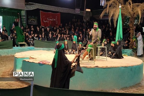 مراسم شبیه خوانی مراسم شهادت حضرت ابالفضل العباس در روز تاسوعا
