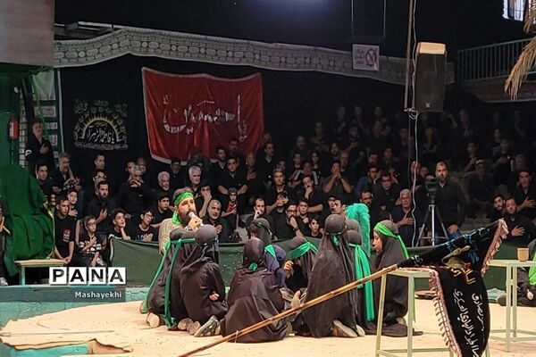 مراسم شبیه خوانی مراسم شهادت حضرت ابالفضل العباس در روز تاسوعا