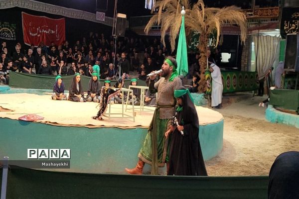 مراسم شبیه خوانی مراسم شهادت حضرت ابالفضل العباس در روز تاسوعا