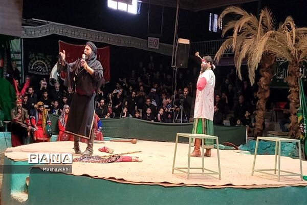 مراسم شبیه خوانی مراسم شهادت حضرت ابالفضل العباس در روز تاسوعا