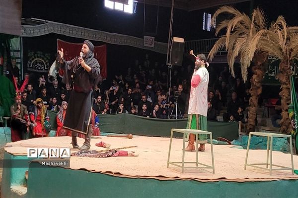 مراسم شبیه خوانی مراسم شهادت حضرت ابالفضل العباس در روز تاسوعا