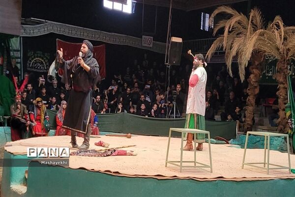 مراسم شبیه خوانی مراسم شهادت حضرت ابالفضل العباس در روز تاسوعا