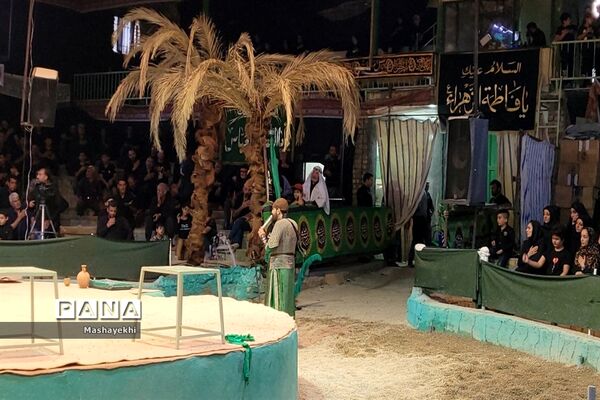 مراسم شبیه خوانی مراسم شهادت حضرت ابالفضل العباس در روز تاسوعا