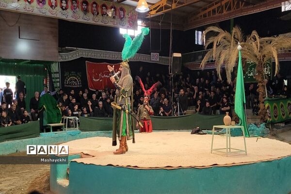 مراسم شبیه خوانی مراسم شهادت حضرت ابالفضل العباس در روز تاسوعا