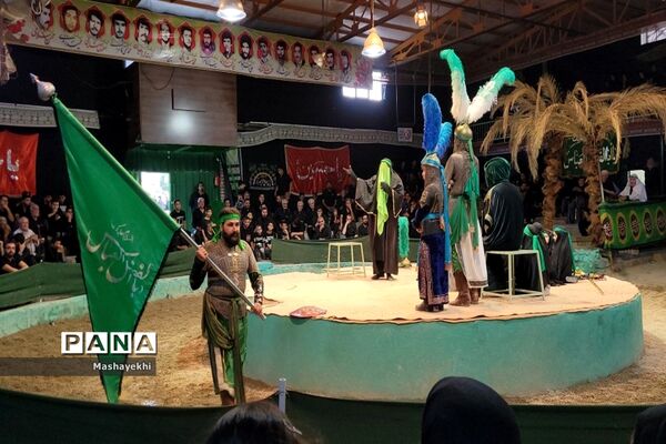 مراسم شبیه خوانی مراسم شهادت حضرت ابالفضل العباس در روز تاسوعا