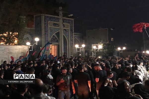 عزاداری شب عاشورای حسینی در روستای ابراهیم‌آباد فشافویه