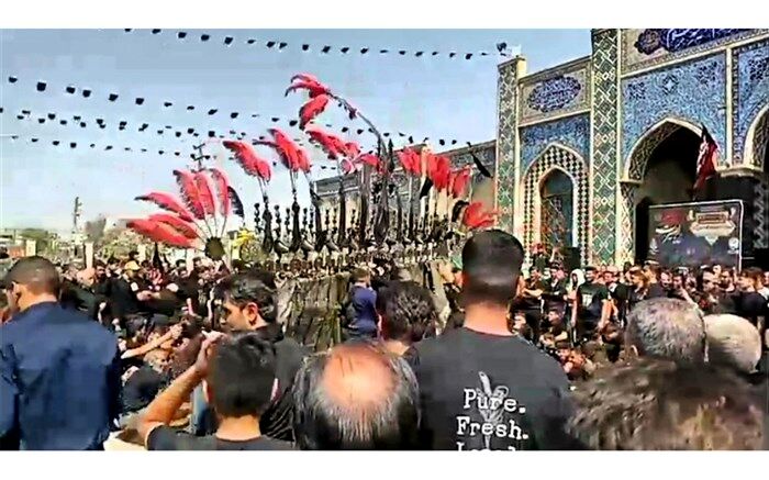 جلوه عزاداری تاسوعای حسینی در آستان مقدس امامزاده سید معصوم(ع) قم/فیلم
