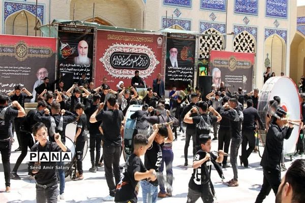 عزاداری تاسوعای حسینی در آرامگاه شهید مدرس کاشمر