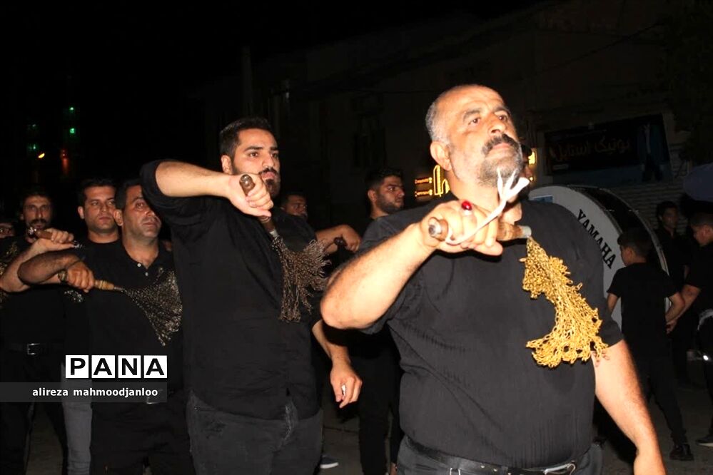 عزاداری شب عاشورا در گلوگاه